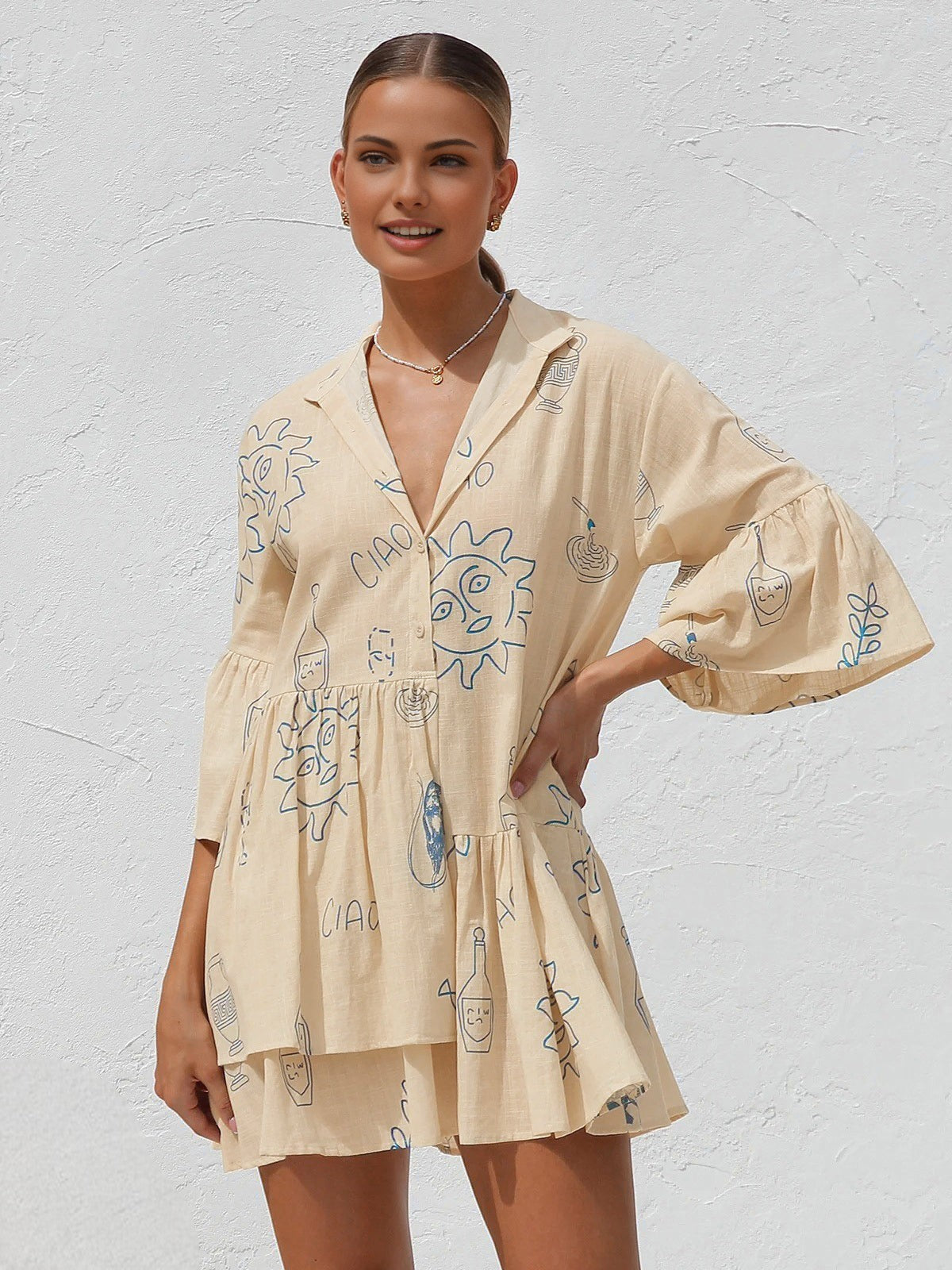 Zina Embroidered Heart Oversized Knit Sweater