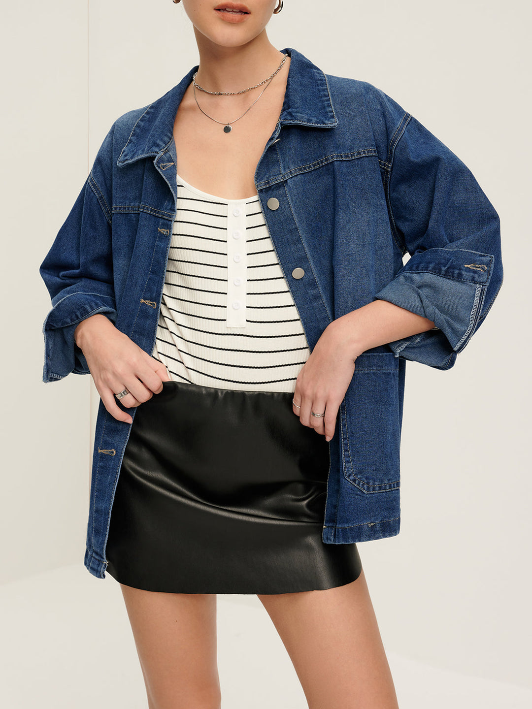 Willow Long Sleeve Cotton Denim Jacket