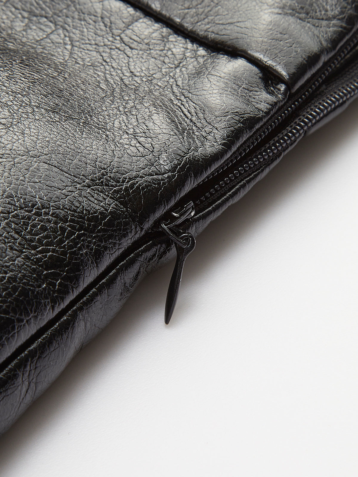 Nora Block Faux Leather Mini Skirt