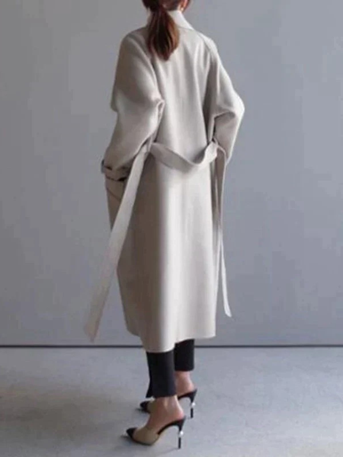 Elara Long Wool Blend Coat