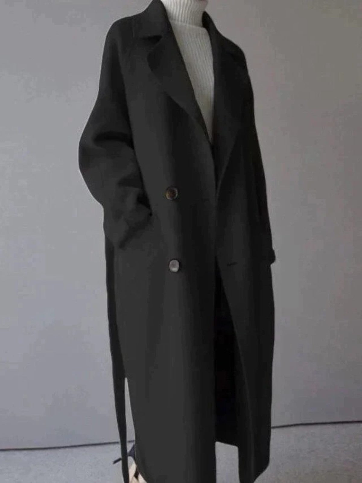 Elara Long Wool Blend Coat