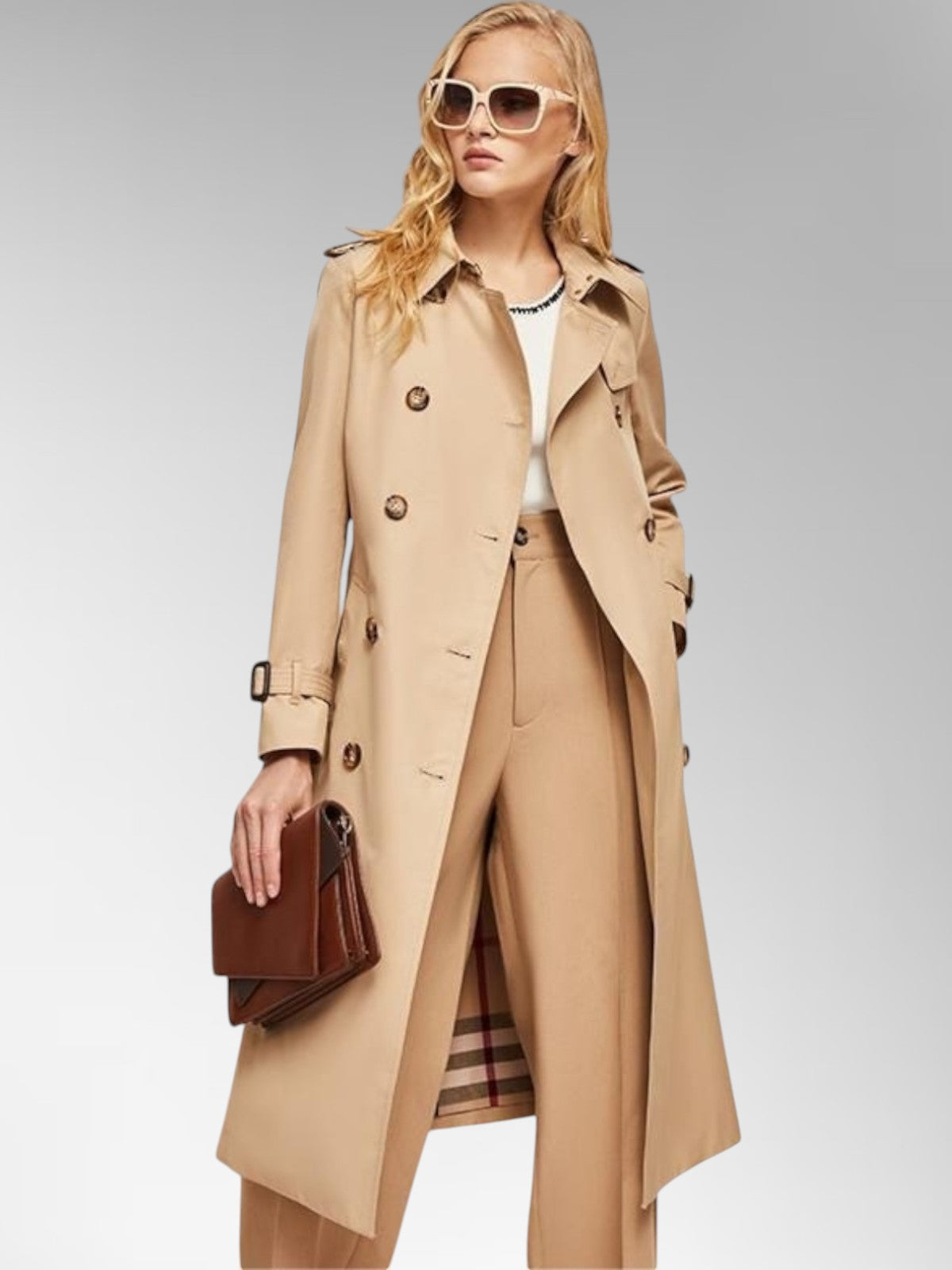 Adeline Classic Cotton Trench Coat