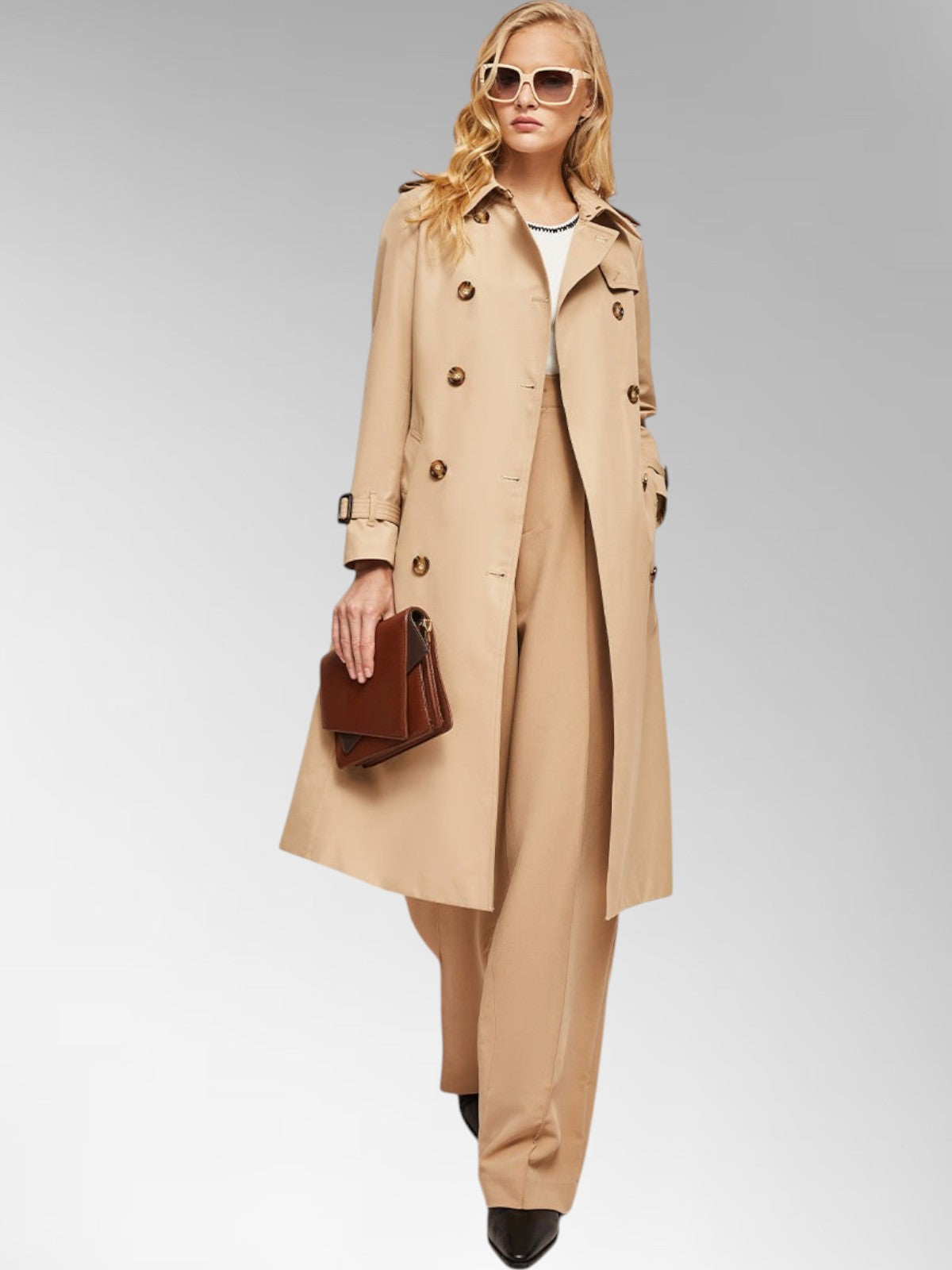 Adeline Classic Cotton Trench Coat