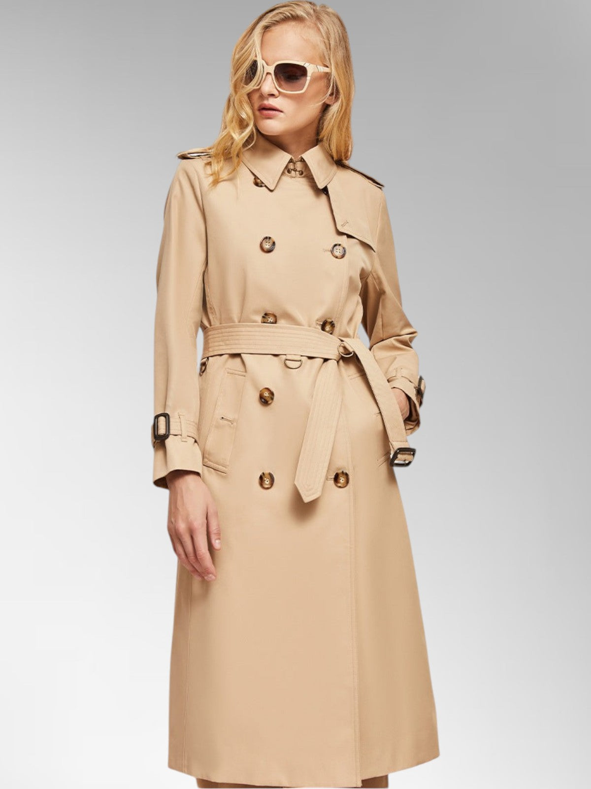 Adeline Classic Cotton Trench Coat