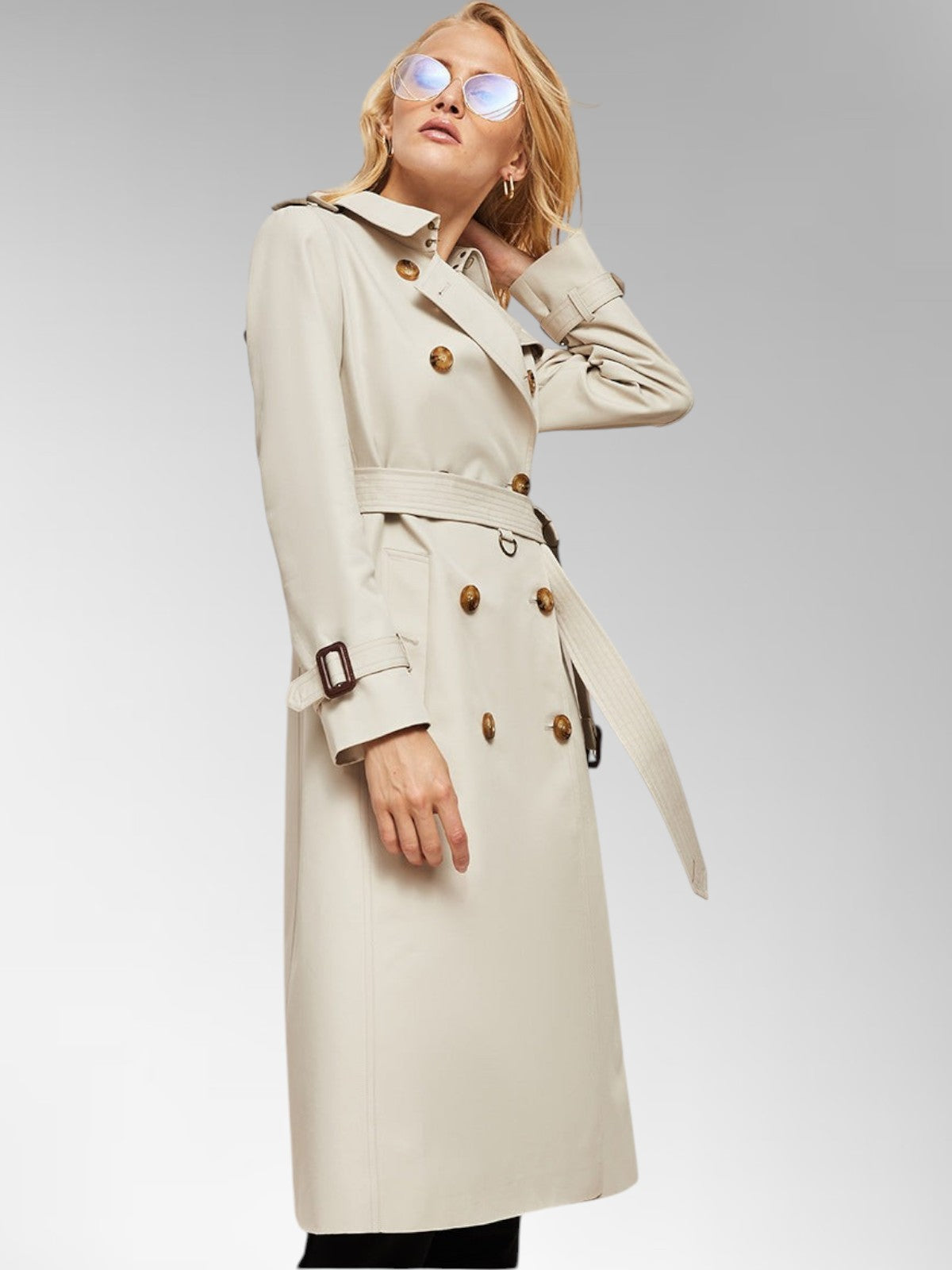 Adeline Classic Cotton Trench Coat