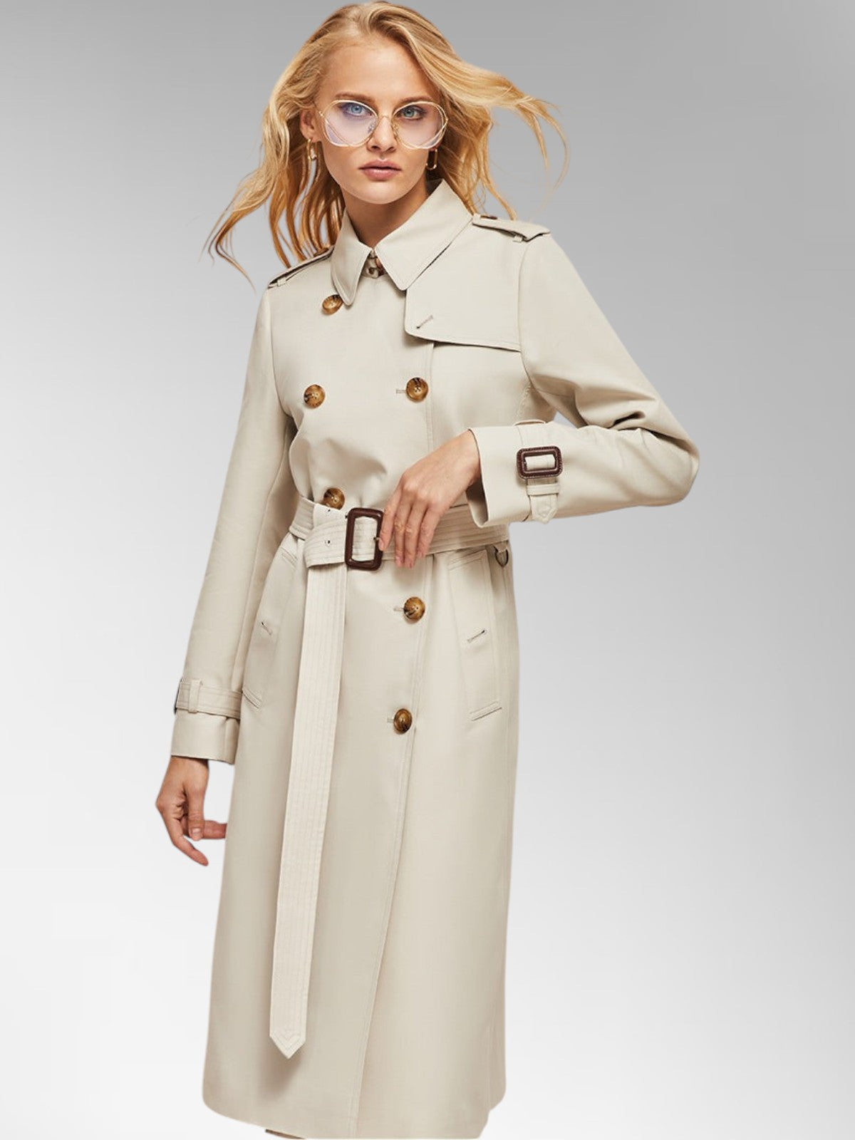 Adeline Classic Cotton Trench Coat