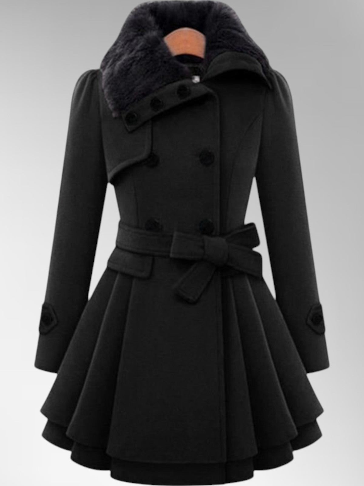 Evelyn Wool Blend Comfort Coat