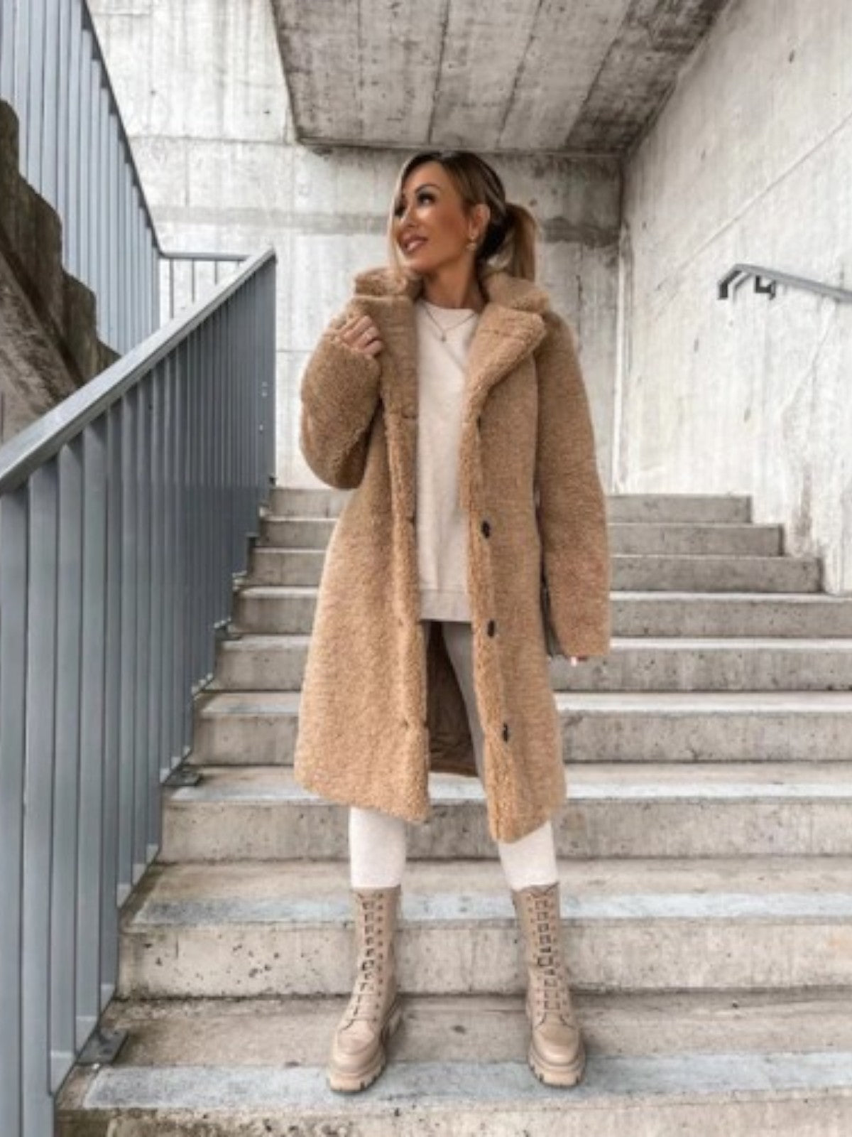 Lina Soft Teddy Coat