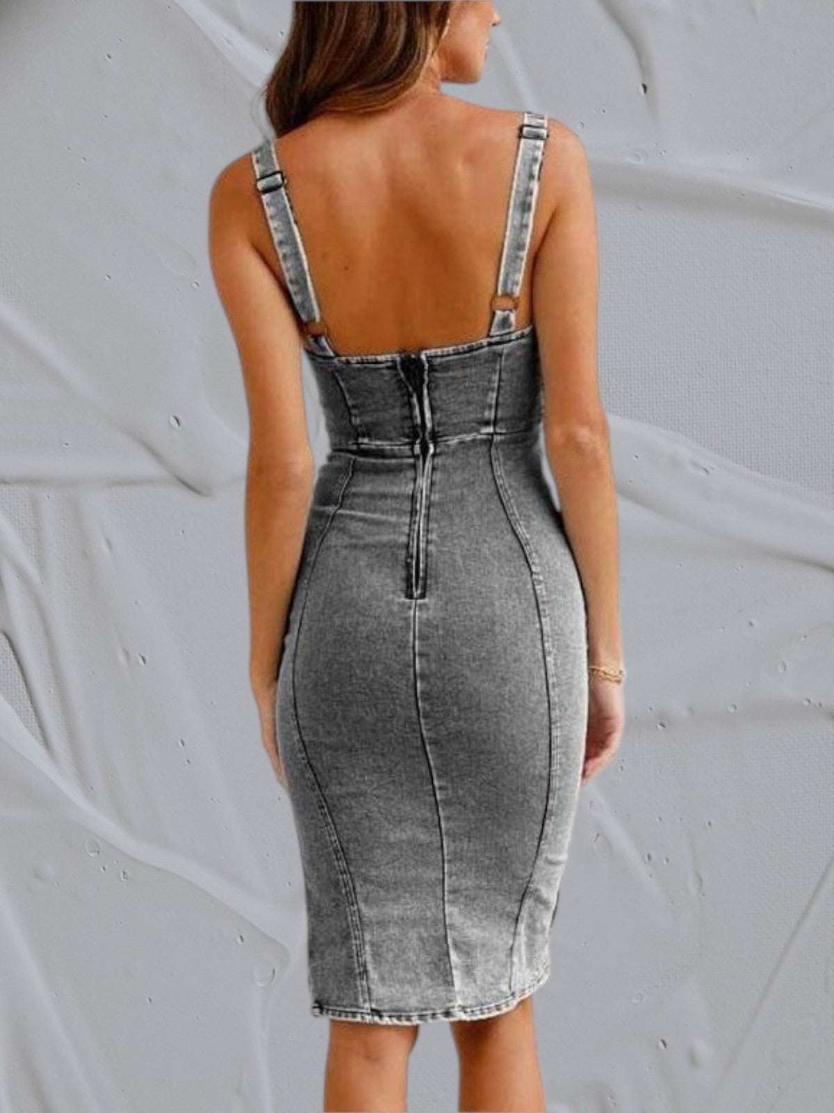 Matilda Denim Split Dress