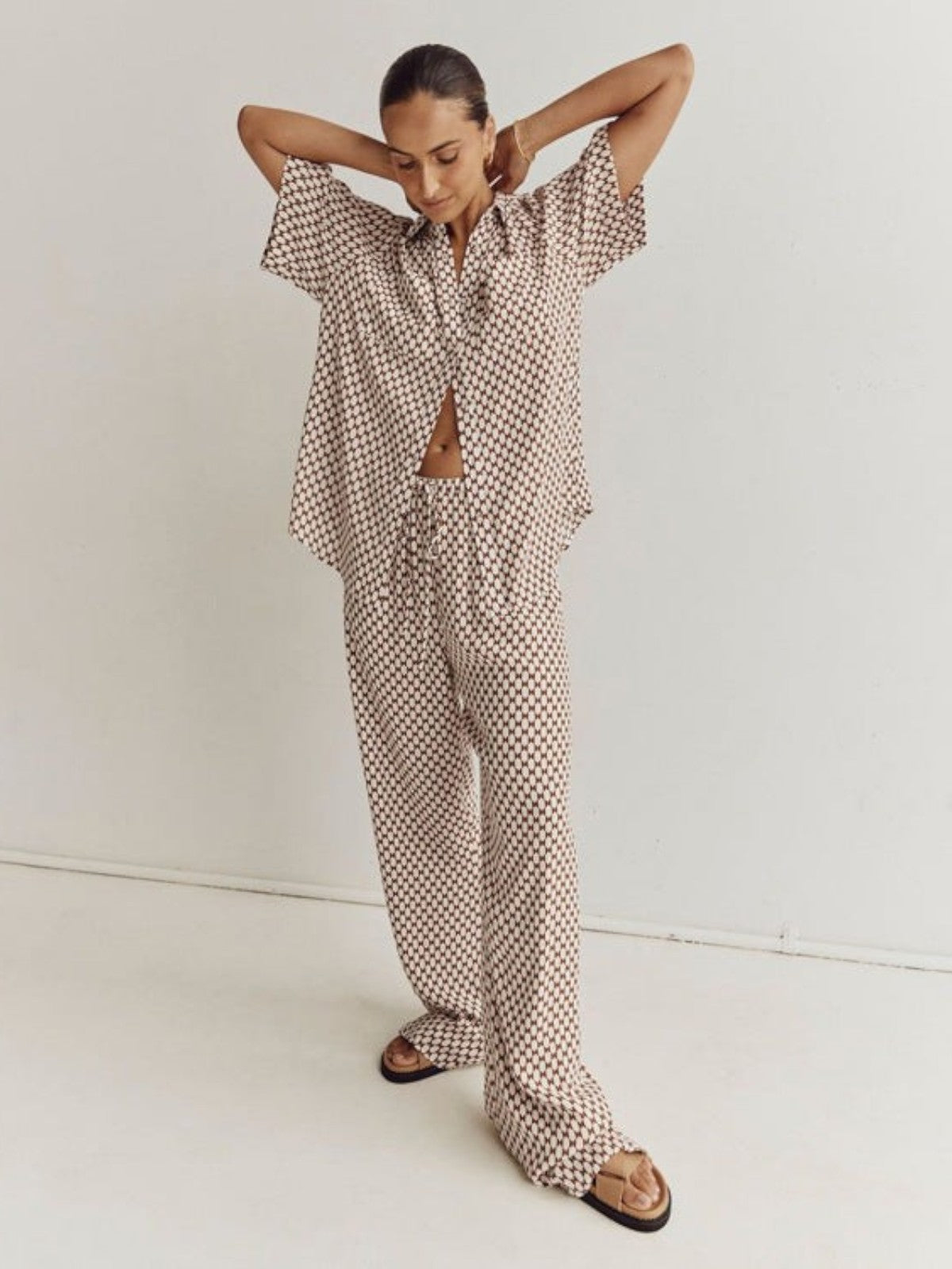 Isla Geometric Trouser Set