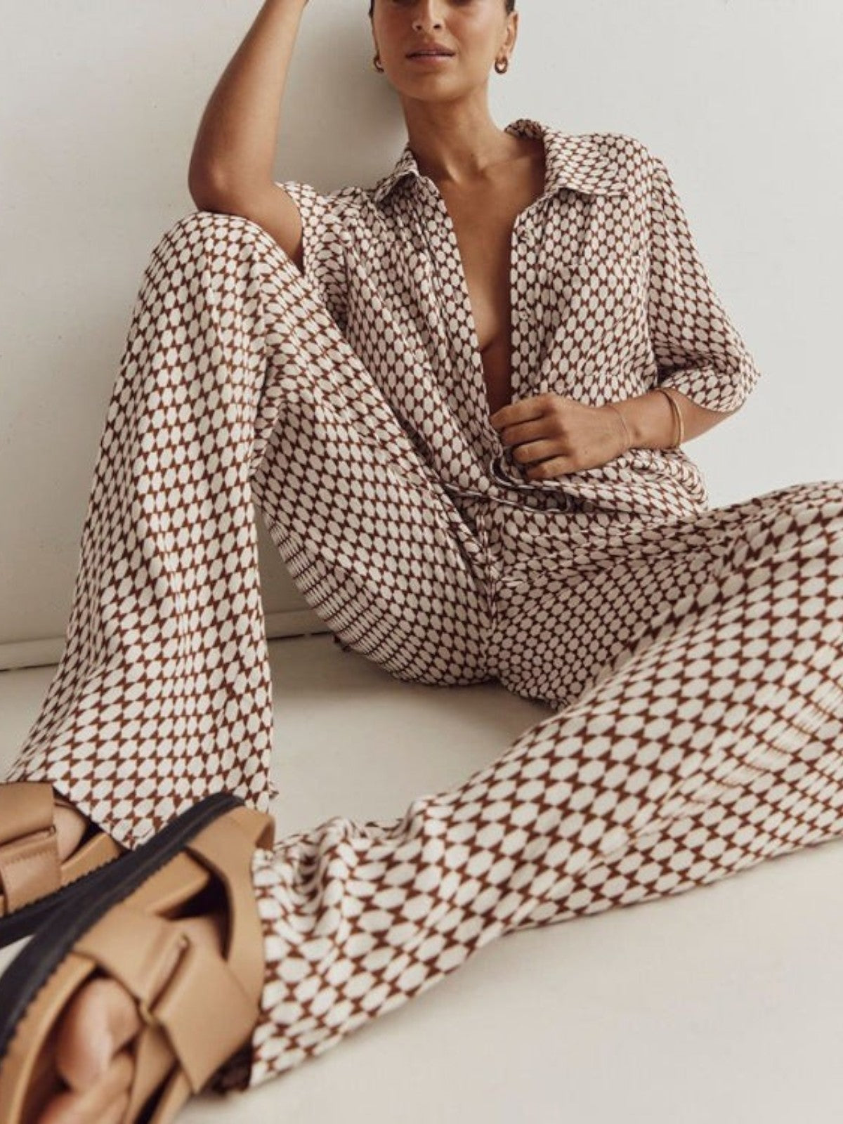Isla Geometric Trouser Set