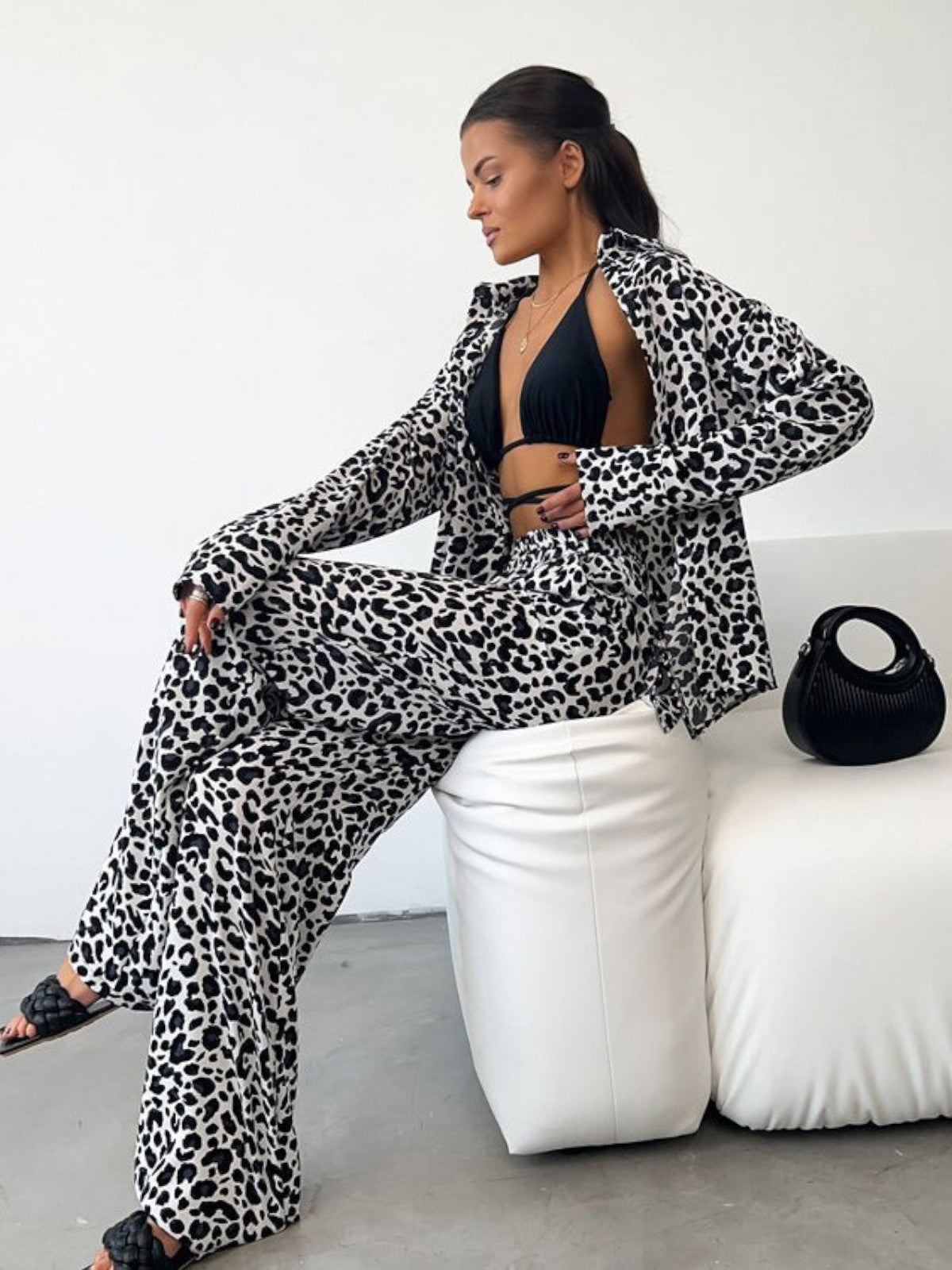 Amaya Leopard Print Lounge Set