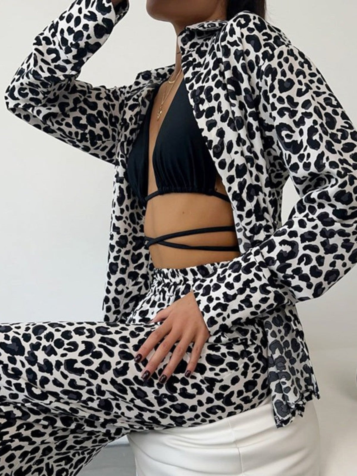 Amaya Leopard Print Lounge Set