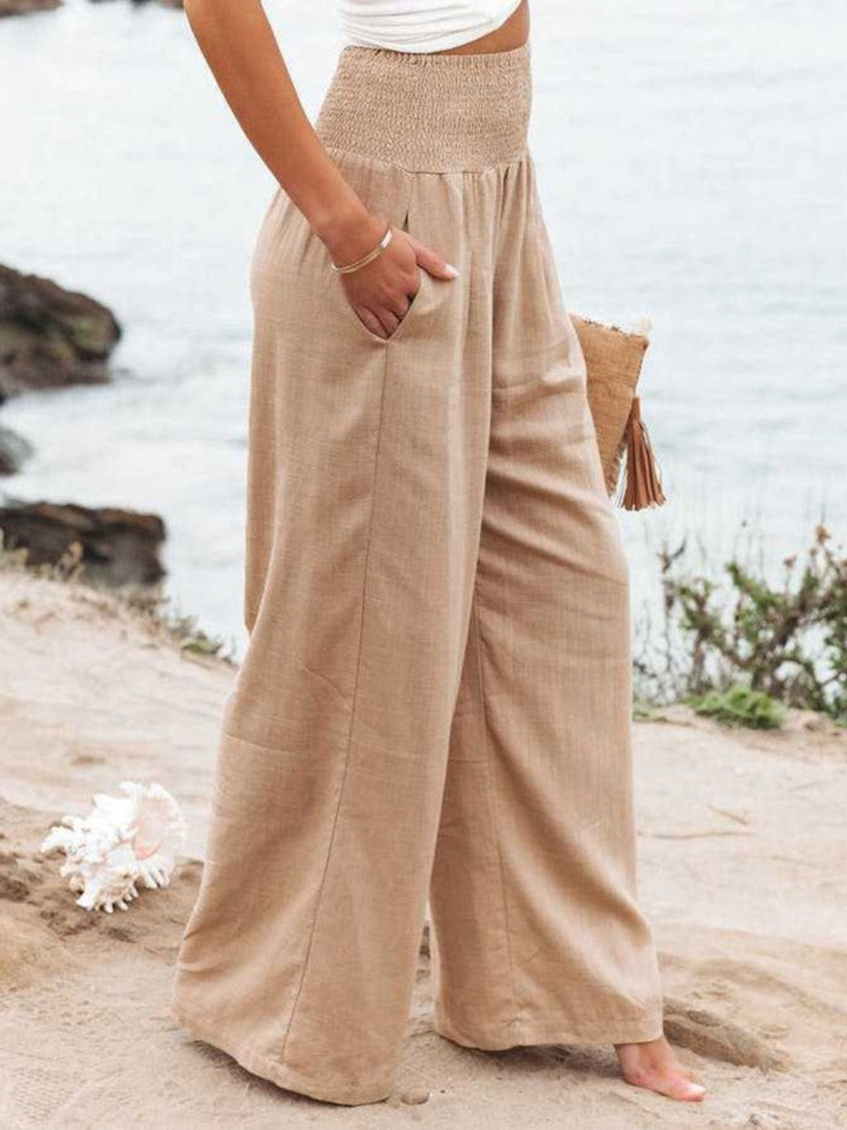 Lina Wide-Leg Trousers