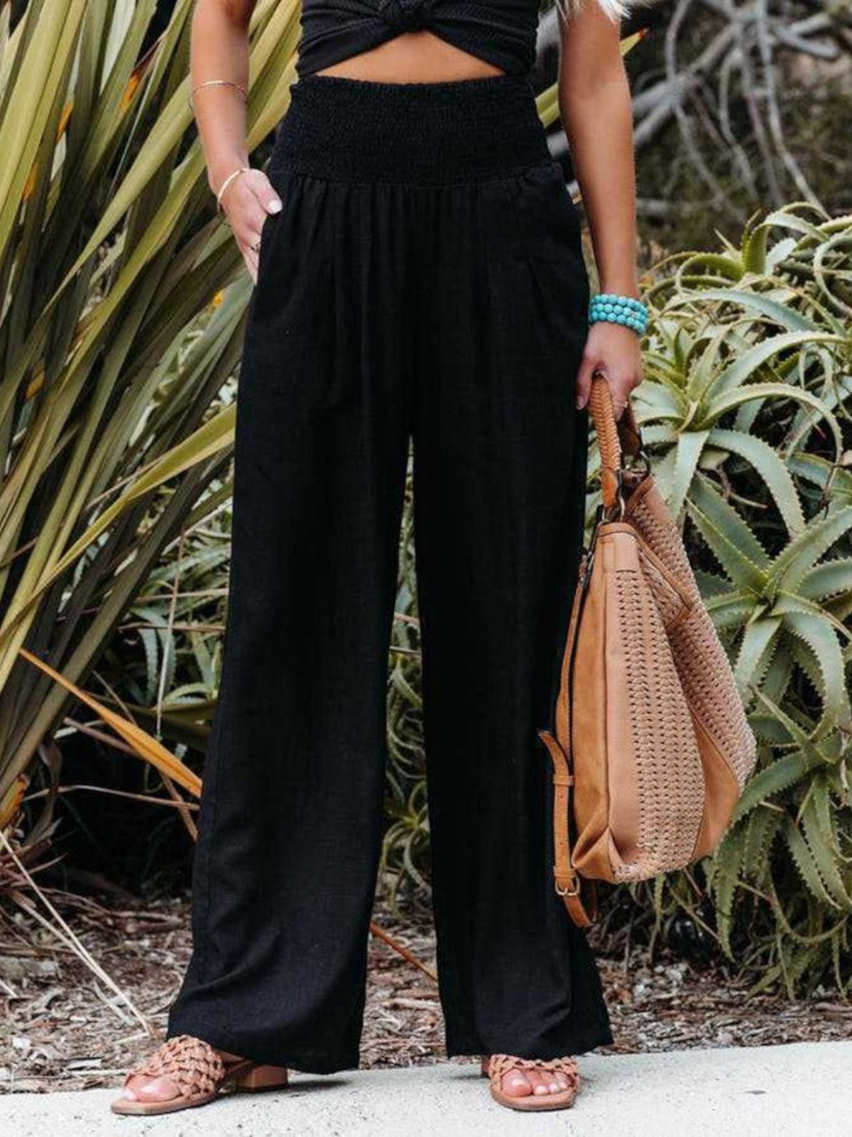 Lina Wide-Leg Trousers