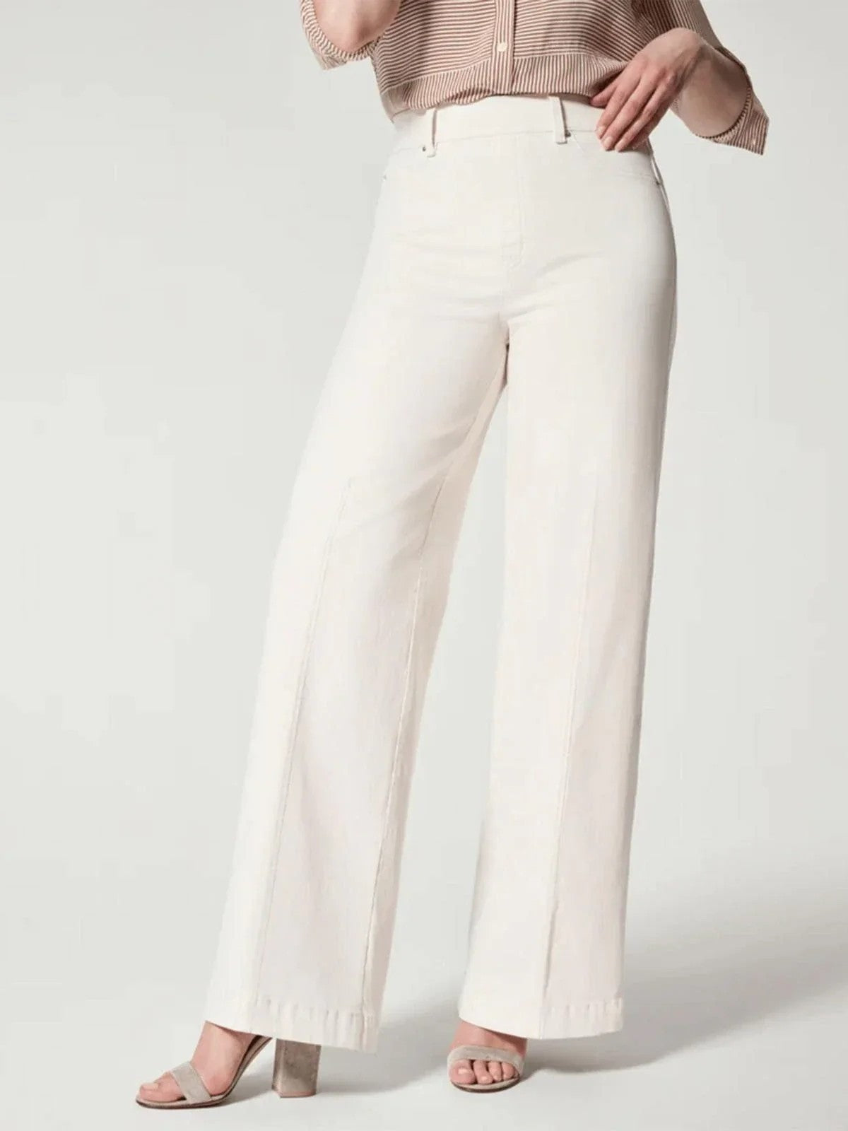 Isla Pull-On Wide-Leg Jeans