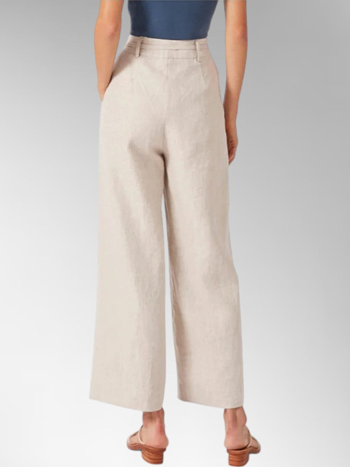 Ivy Linen Wide-Leg Trousers