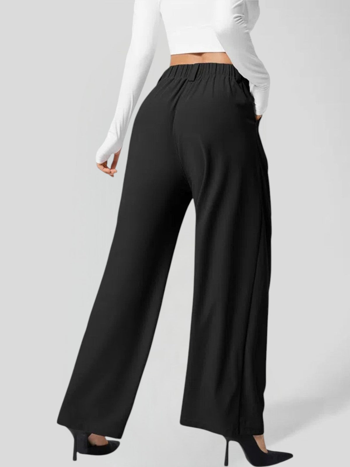 Aria Wide-Leg Palaz Trousers