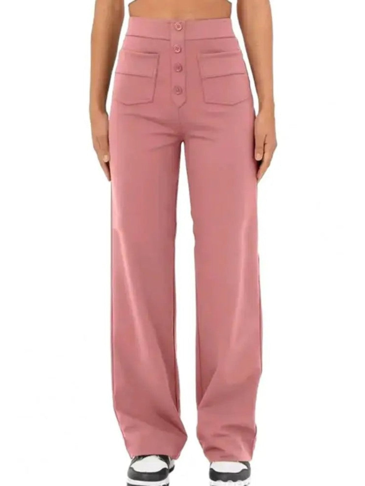 Mira High-Waist Wide-Leg Trousers