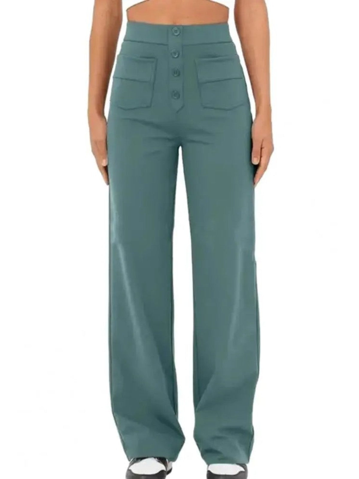 Mira High-Waist Wide-Leg Trousers