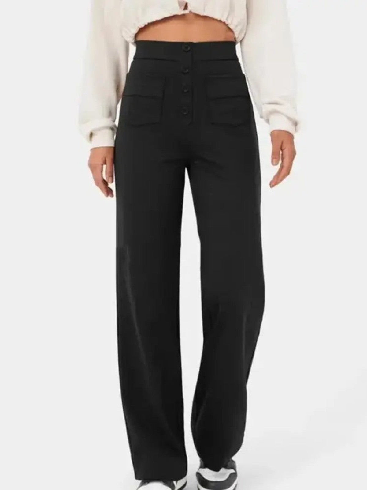 Mira High-Waist Wide-Leg Trousers