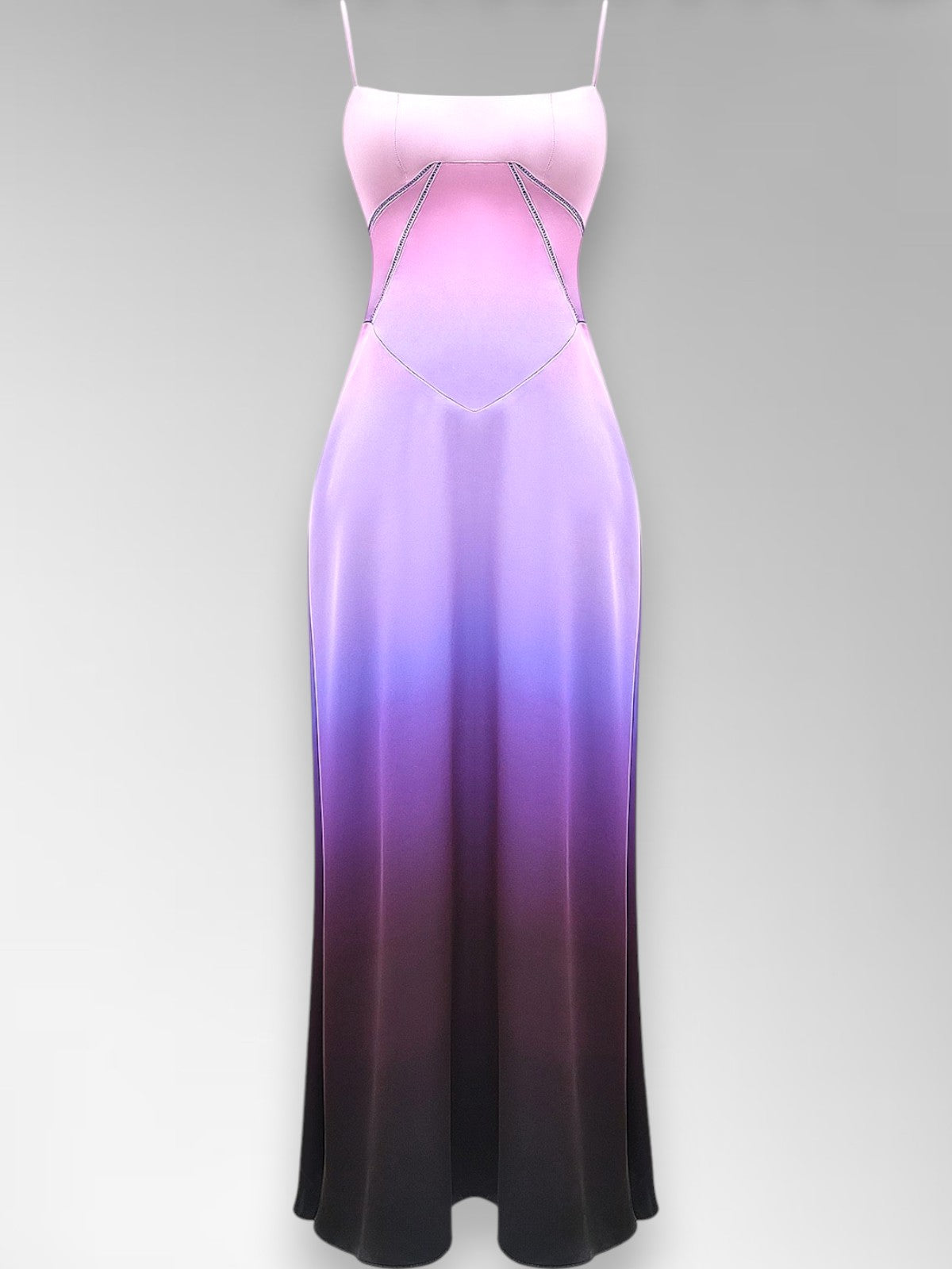 Samara Purple Lace Up Maxi Dress