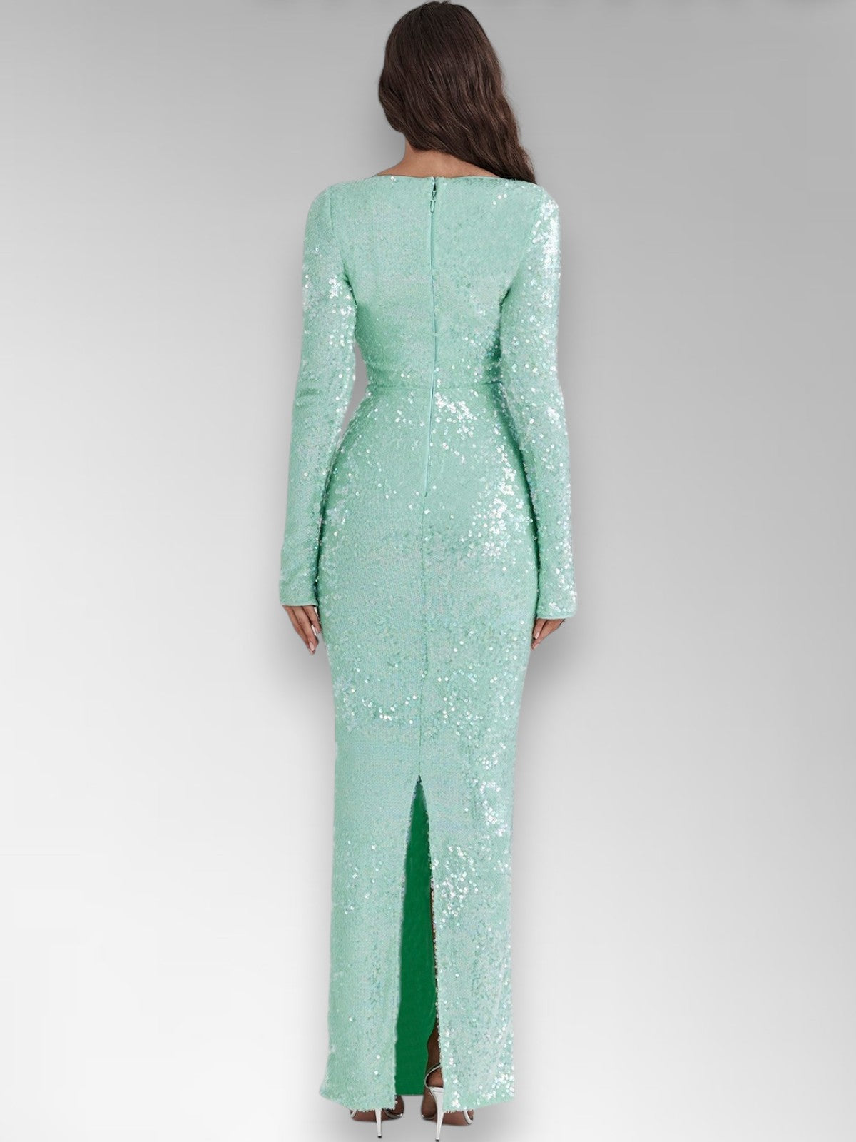 Titama Skyblue Maxi Gown Dress