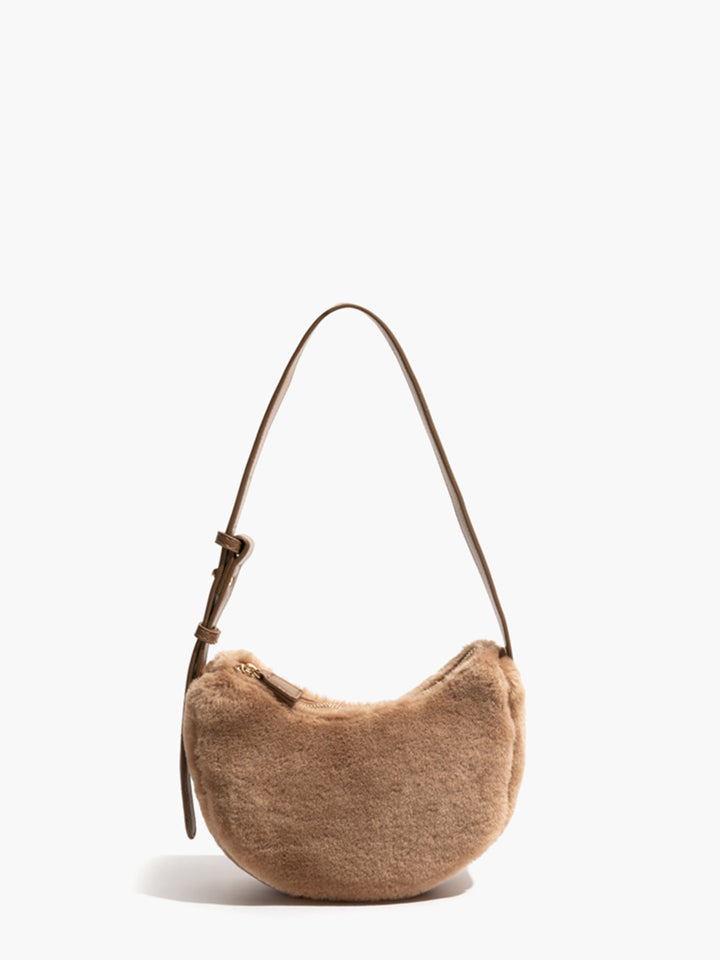 Kaia Adjustable Fuzzy Bag