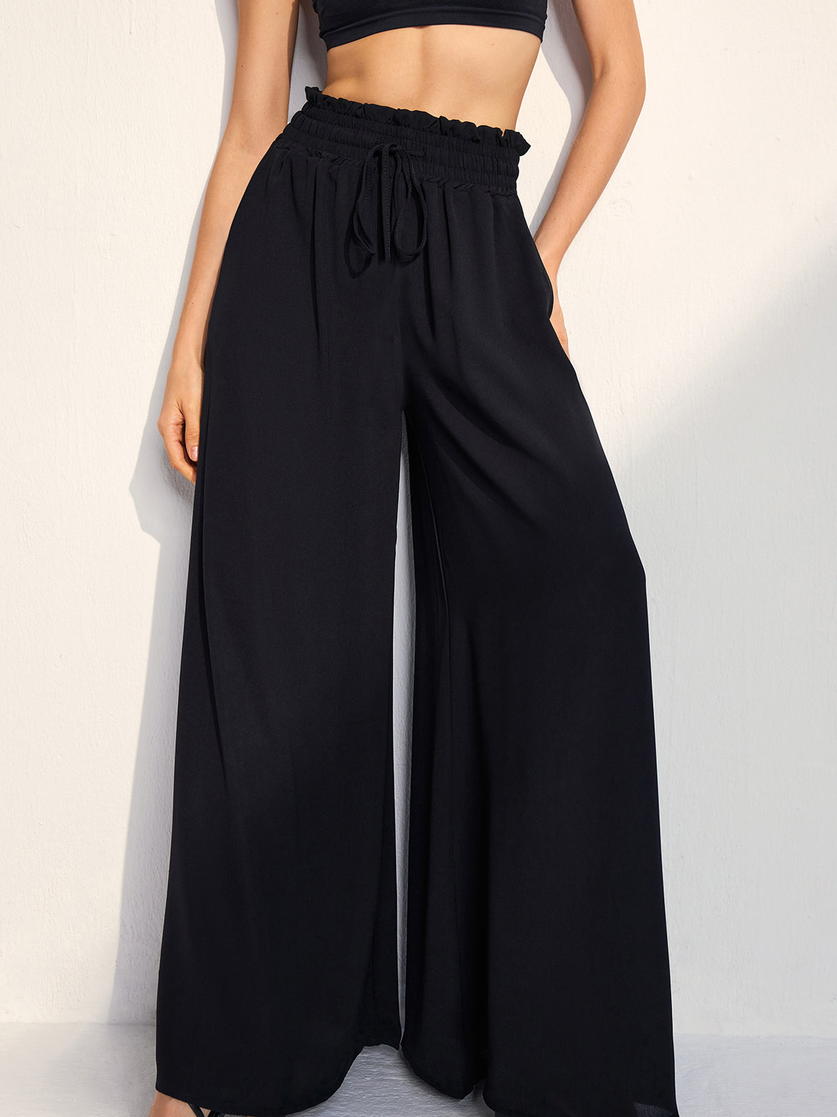 Clara Drawstring Elastic Waist Trousers