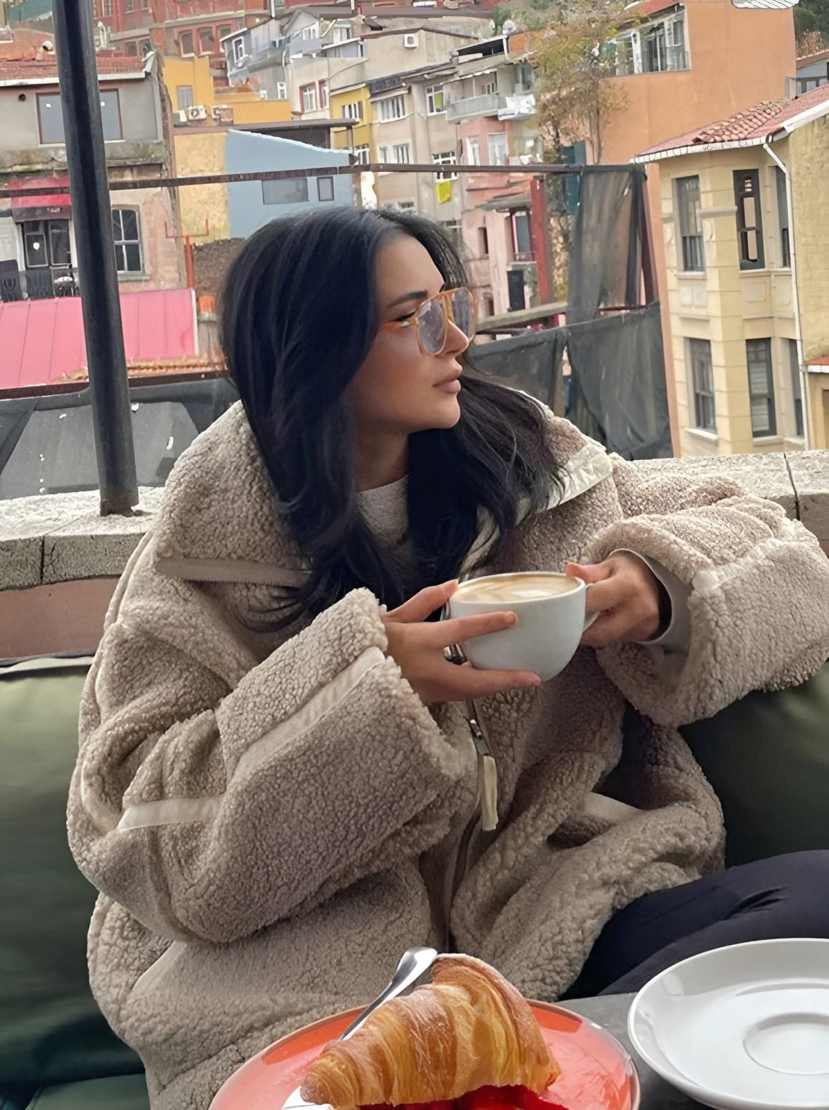 Amara Women’s Fleece Teddy Jacket