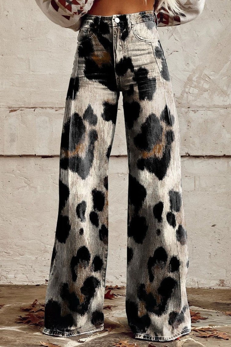 Elora Leopard Print Jeans
