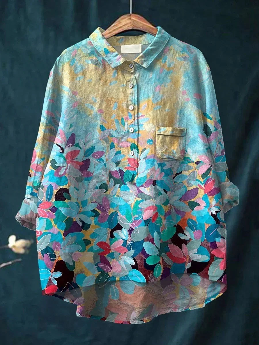 Isla Vibrant Floral Print Shirt