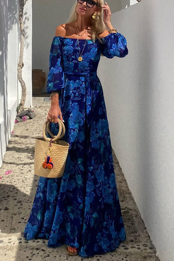 Serena Floral Off-Shoulder Maxi Dress