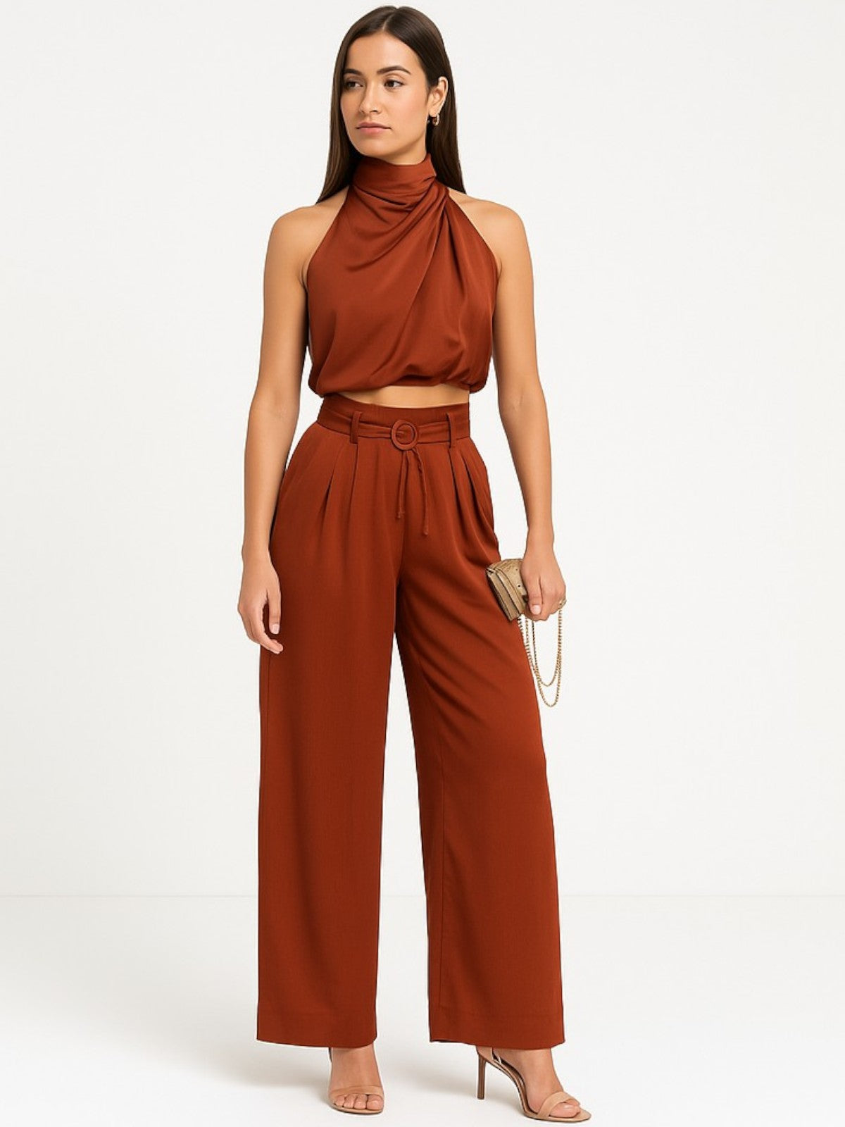 Elena Pleated Summer Two-Piece Set