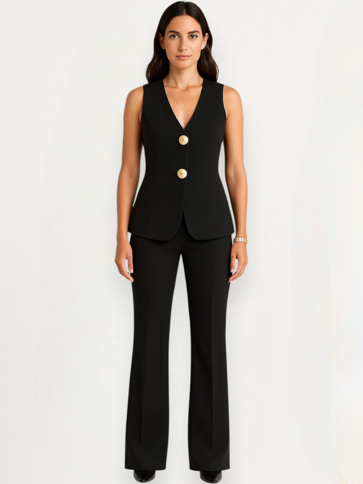 Sophie Button Blazer Set