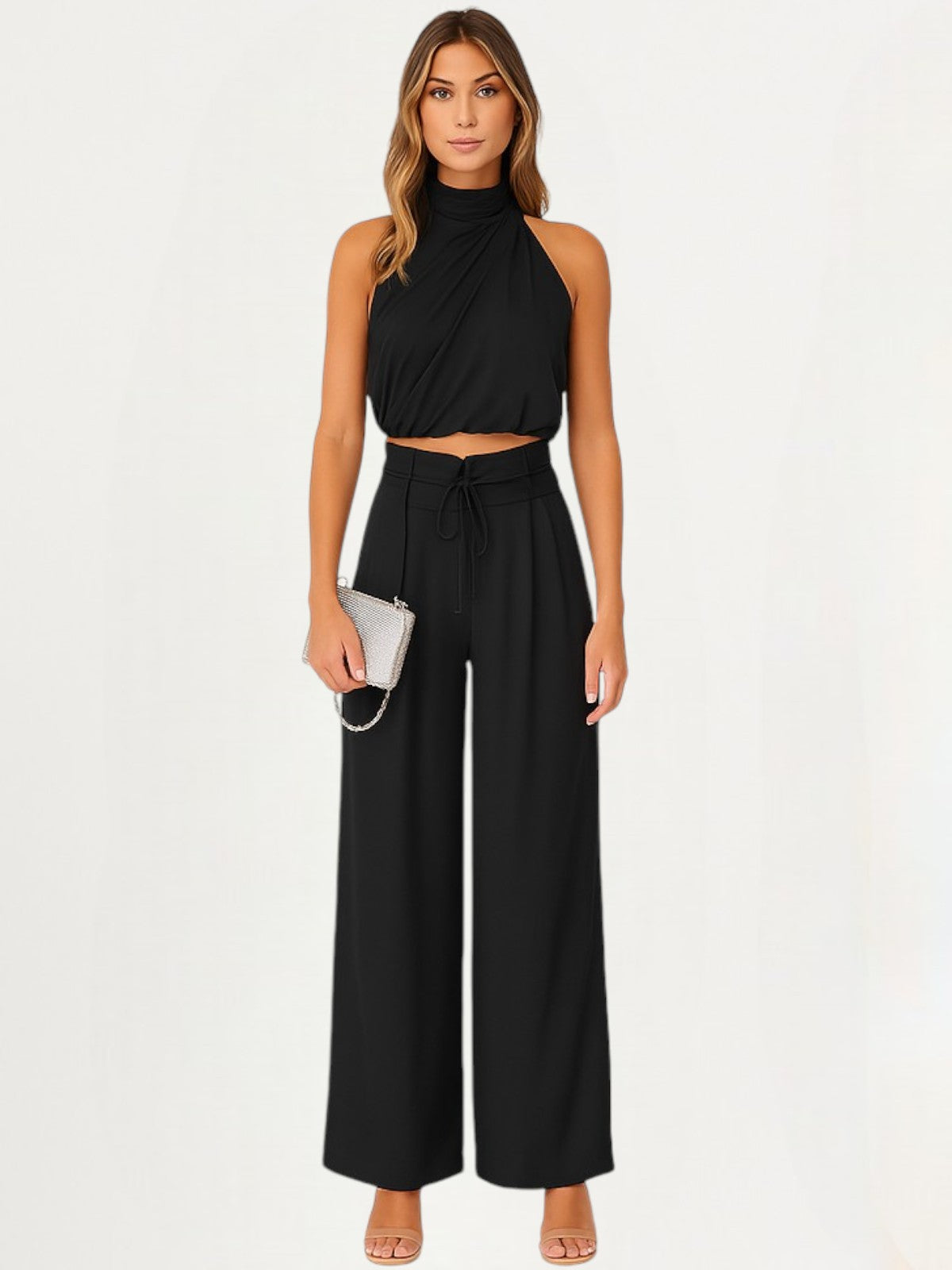 Elena Pleated Summer Two-Piece Set