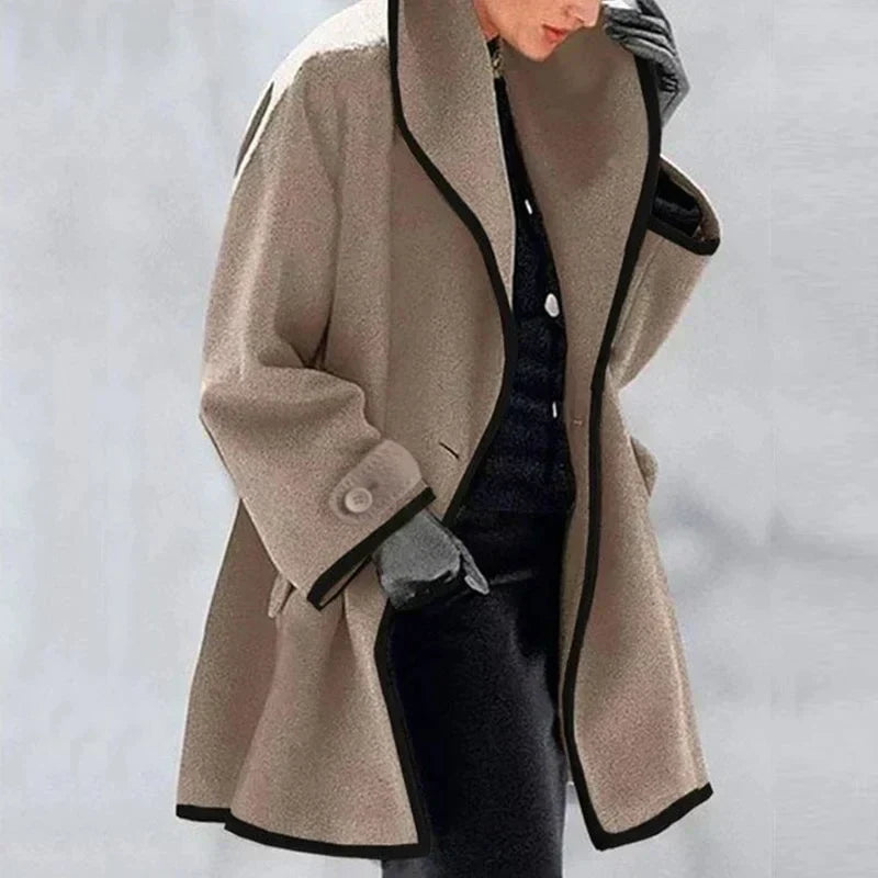 Clara Elegant Fleece Button Jacket