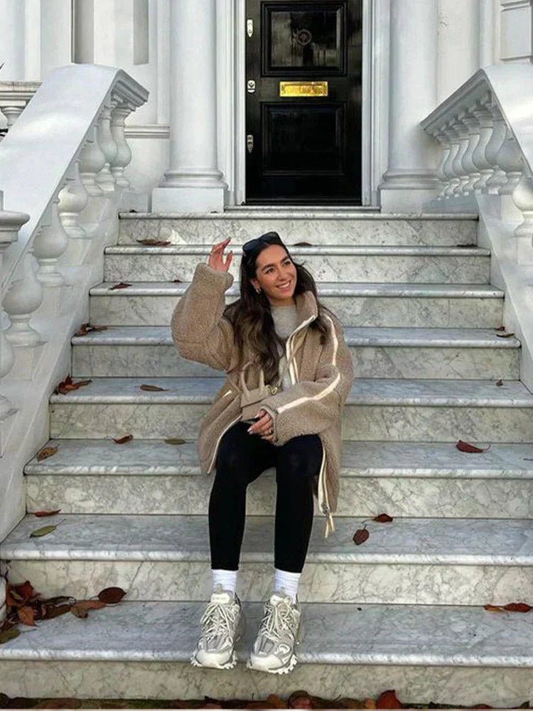 Amara Women’s Fleece Teddy Jacket