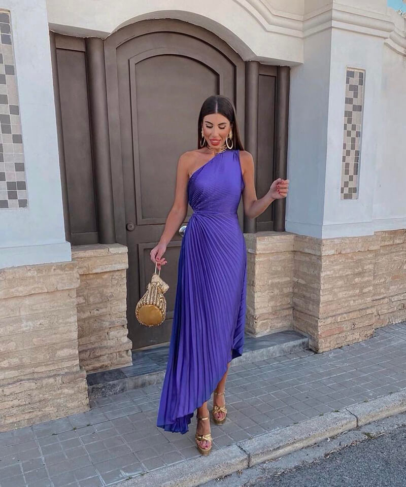 Mirella Puff Sleeve V-Neck Maxi Dress