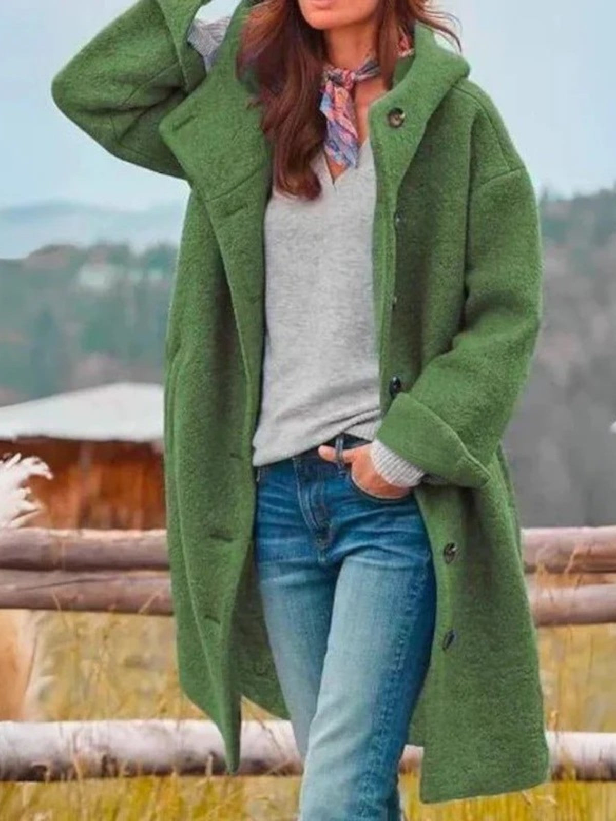 Merle Thick Hooded Winter Coat