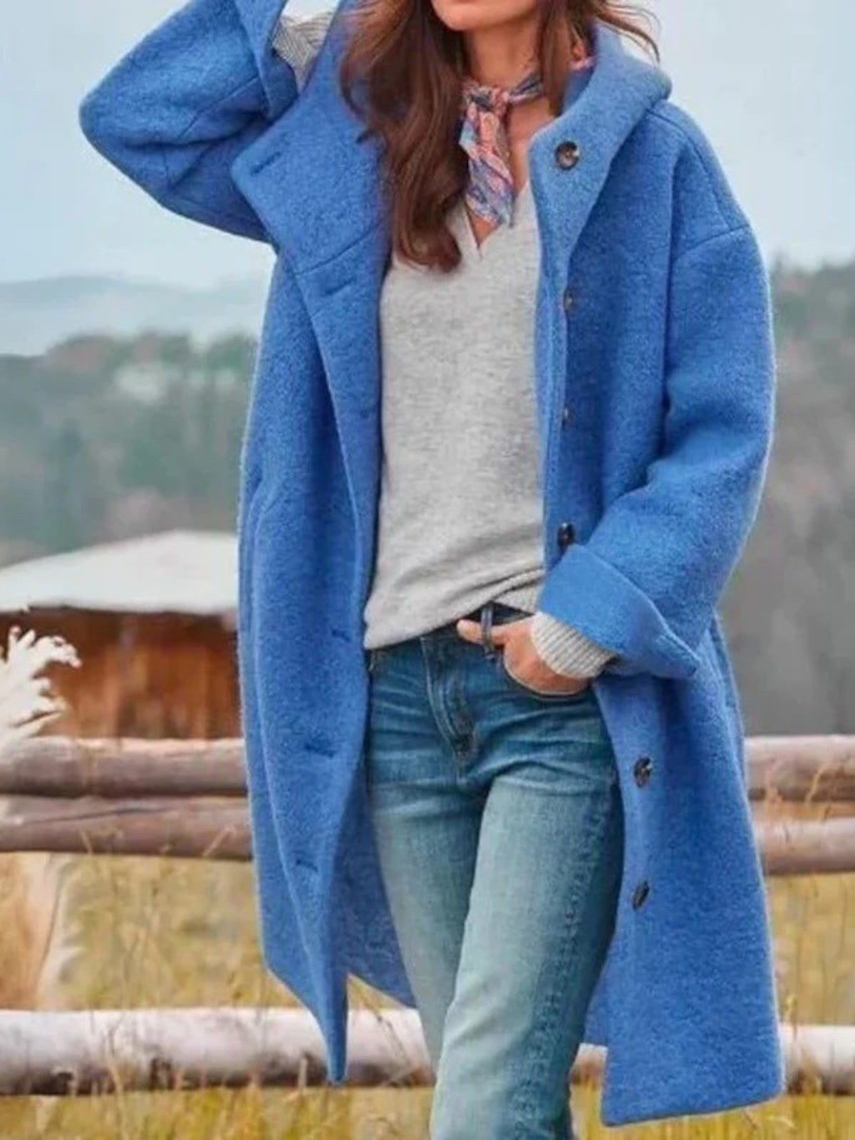 Merle Thick Hooded Winter Coat